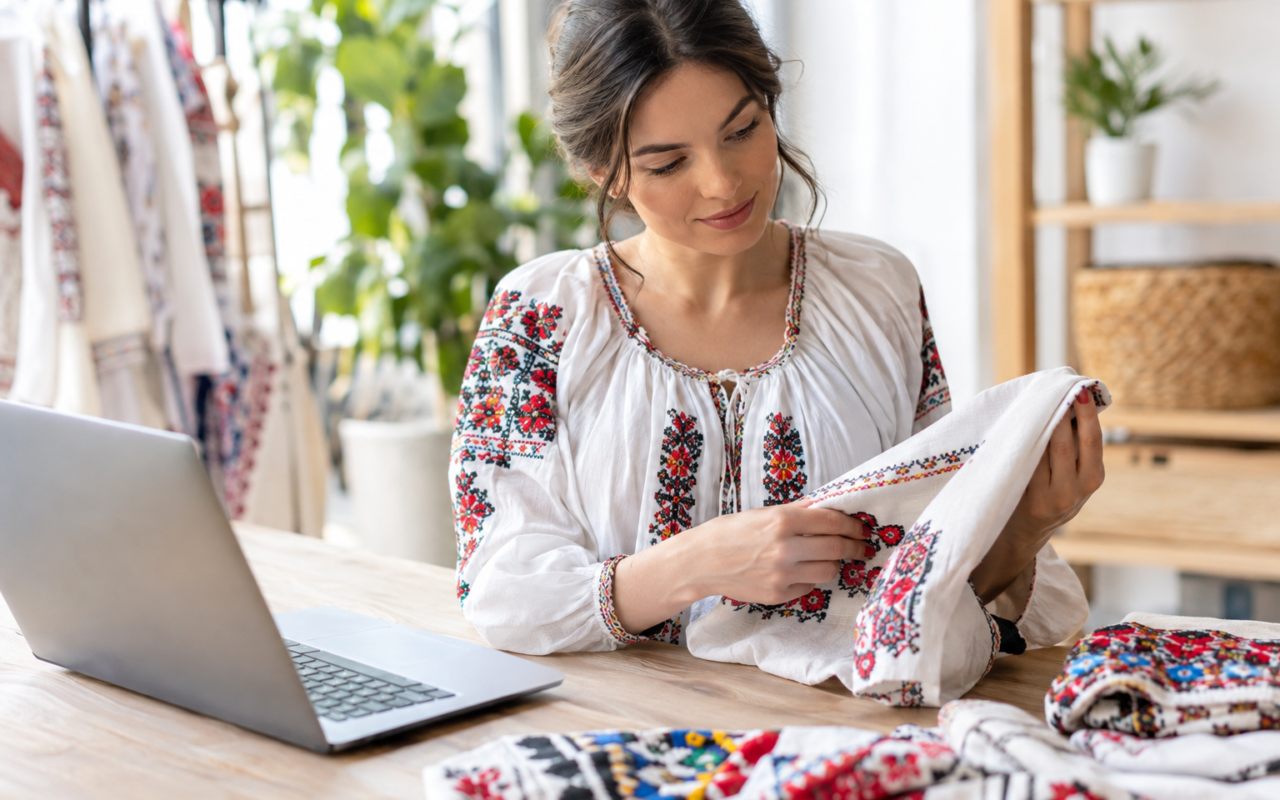 Se lansează ie-românească.ro, platformă online dedicată iei românești, modelelor regionale și motivelor cusute